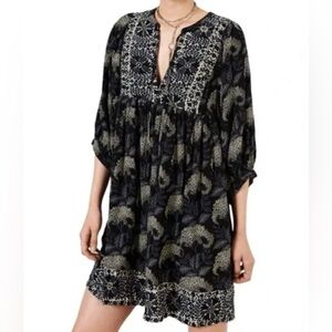 Ba&sh Gaia A-Line Dress Black/Blue/White Ba&sh size 2 US size M